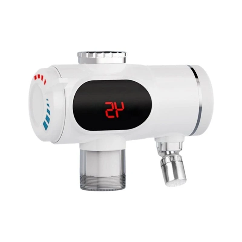 AAAF 360 °   Robinet électrique rotatif à chauffage instantané, mitigeur chaud-froid 3000W, robinet à chauffage rapide, prise EU