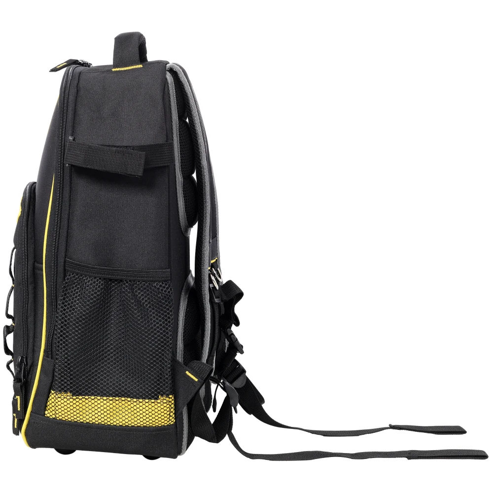 Oxford Cloth Multifunctional Tool Backpack, Heavy-Duty Tool Bag with Multiple Pockets for Electricians & Technicians view 5