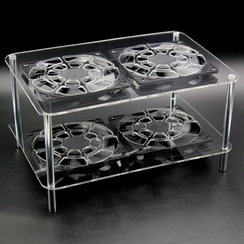 Wireless Routing Cooling Rack Mesh Broadband Optical Modem TV Set-Top Box Radiator Rack USB Fan 12cm