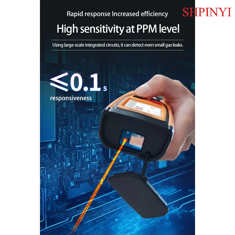 Aikesi YC-20 휴대용 레이저 메탄 누출 원격 기기 휴대용 메탄 가스 농도 감지기 레이저 CH4 감지기