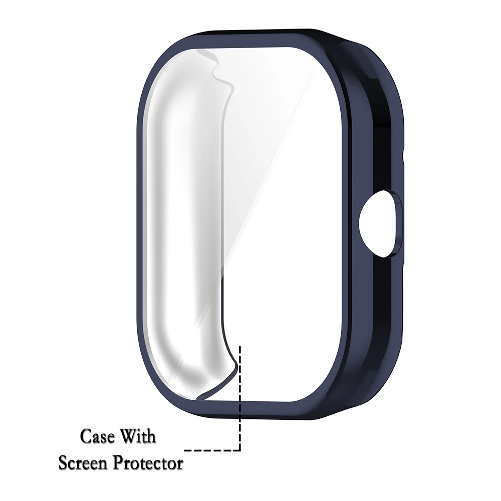 Watch Case For Redmi Watch 4 Full Soft and Clear TPU Screen Protector Shell Transparent Cover Protection Durable Accessories