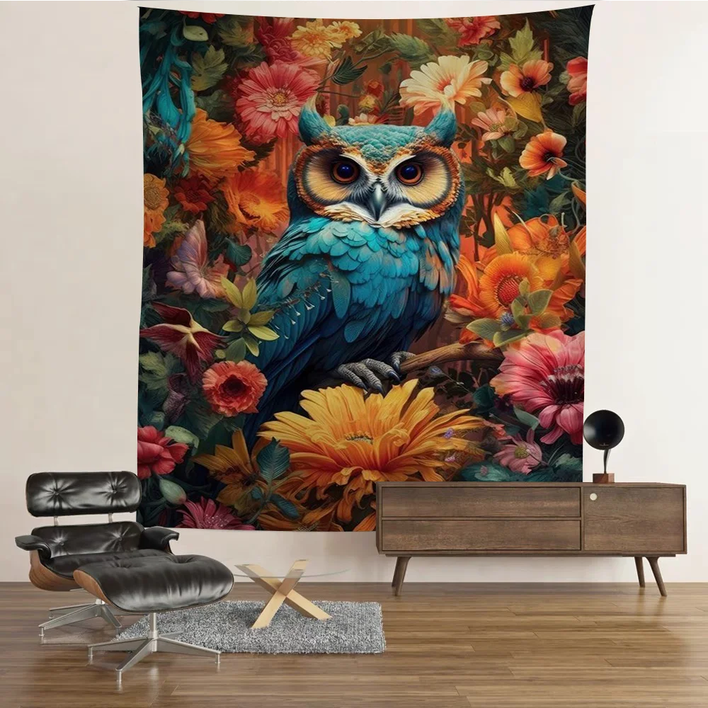 

Birds In Flowers Painting Hippie Wall Hanging Tapestries Bohemian Wall Tapestries Mandala INS Home Decor