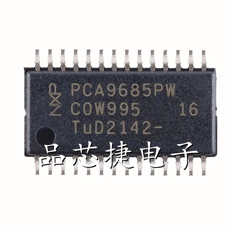 

5pcs/Lot PCA9685PW,118 Marking PCA9685PW TSSOP-28 16-Channel, 12-Bit PWM Fm+ I2C-Bus LED Controller