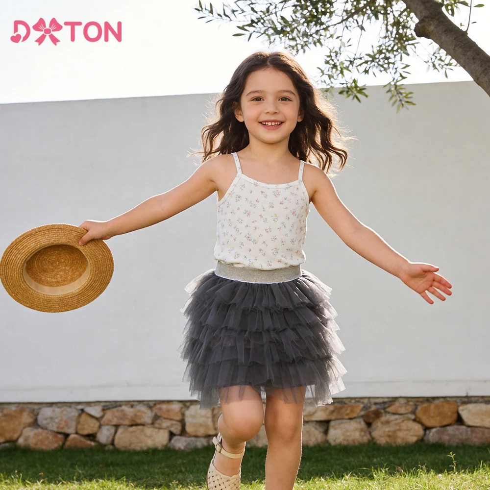 

DXTON Baby Girls Puff Mesh Mini Skirts Tulle Layer Children Tutu Skirt School Ballet Dancing Kids Girls Cake Petiskirt Costumes