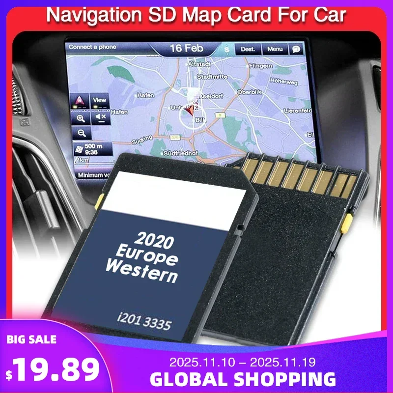 

RNS310 V12 West GPS Accessories for VW Skoda Seat SD Card Navigation UK EU Map 2020 Work Stable