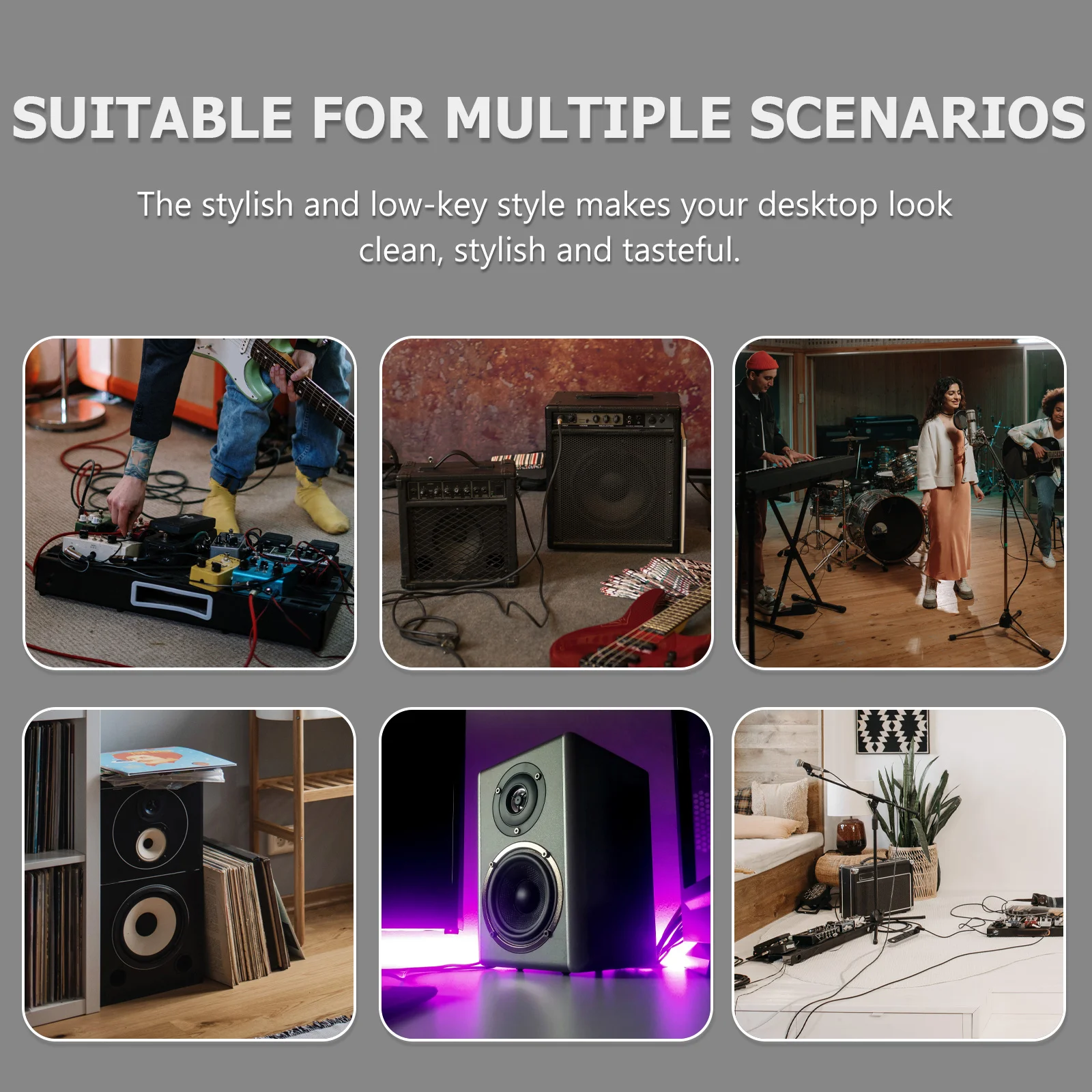 

4Pcs Speaker Isolation Foot Aluminum Alloy Spring Shock Absorber Vibration Damper Subwoofer Isolation Pad Speaker Floor