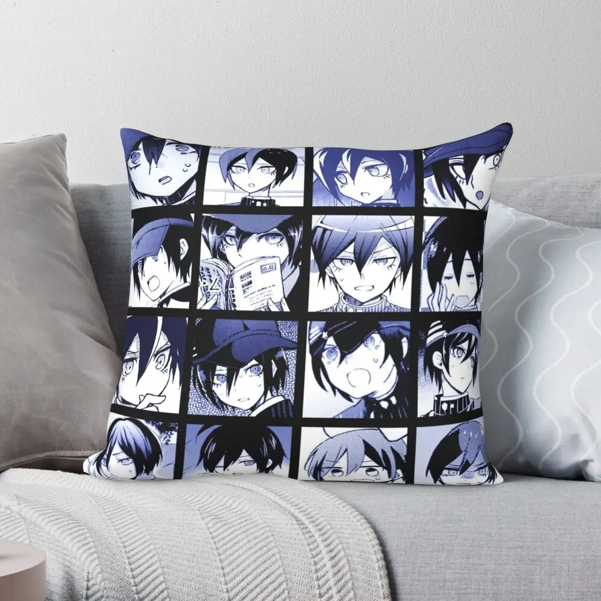 

Shuichi Manga Collection Colored Square Pillowcase Polyester Linen Velvet Creative Zip Decor Pillow Case Bed Cushion Case