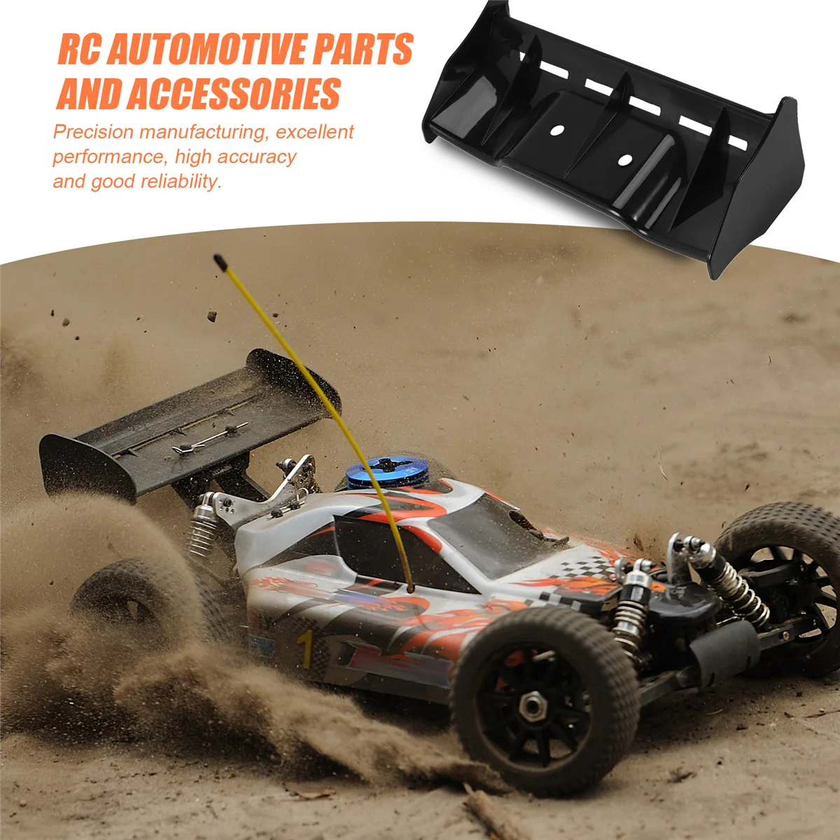 8216 Heckflügel für 1/8 ZD Racing 9020-V3 9021-V3 08421 08423 RC Autoteile Zubehör