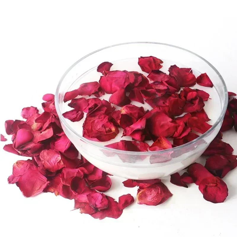 50g Bathing Supply Romantic Natural Dried Rose Petals Bath Milk Bath Dry Flower Petal Spa Whitening Shower Bath Products