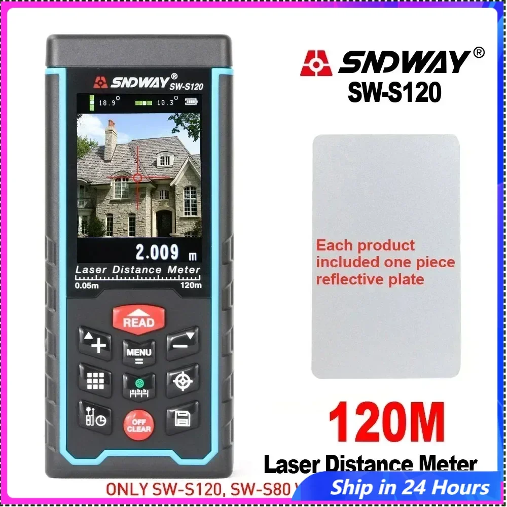 

NOYAFA SW-120 Display Laser Distance Meter 80M 120M Camera Digital Meter Area Volumn Digital Angle Ruler Laser Rangefinder Tape
