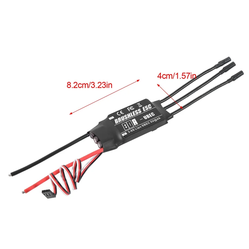 A19Q-Borstelloze ESC 2-3S Lipo Ondersteuning BEC Uitgang Met Programmeerkaart Voor RC Auto Boot Vliegtuigen DIY onderdelen