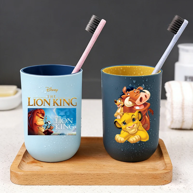 

Mufasa Lion King Kids Bathroom Mouthwash Cups Boys Disney Movie Cartoons Shower Room Home Products Man Travel Portable Cute Gift