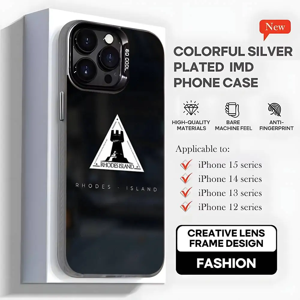 Arknights logo Phone Case For iPhone17,16,15,14,13,12,11,Mini,Pro,MAX,plus,Black Matte Shockproof Cover