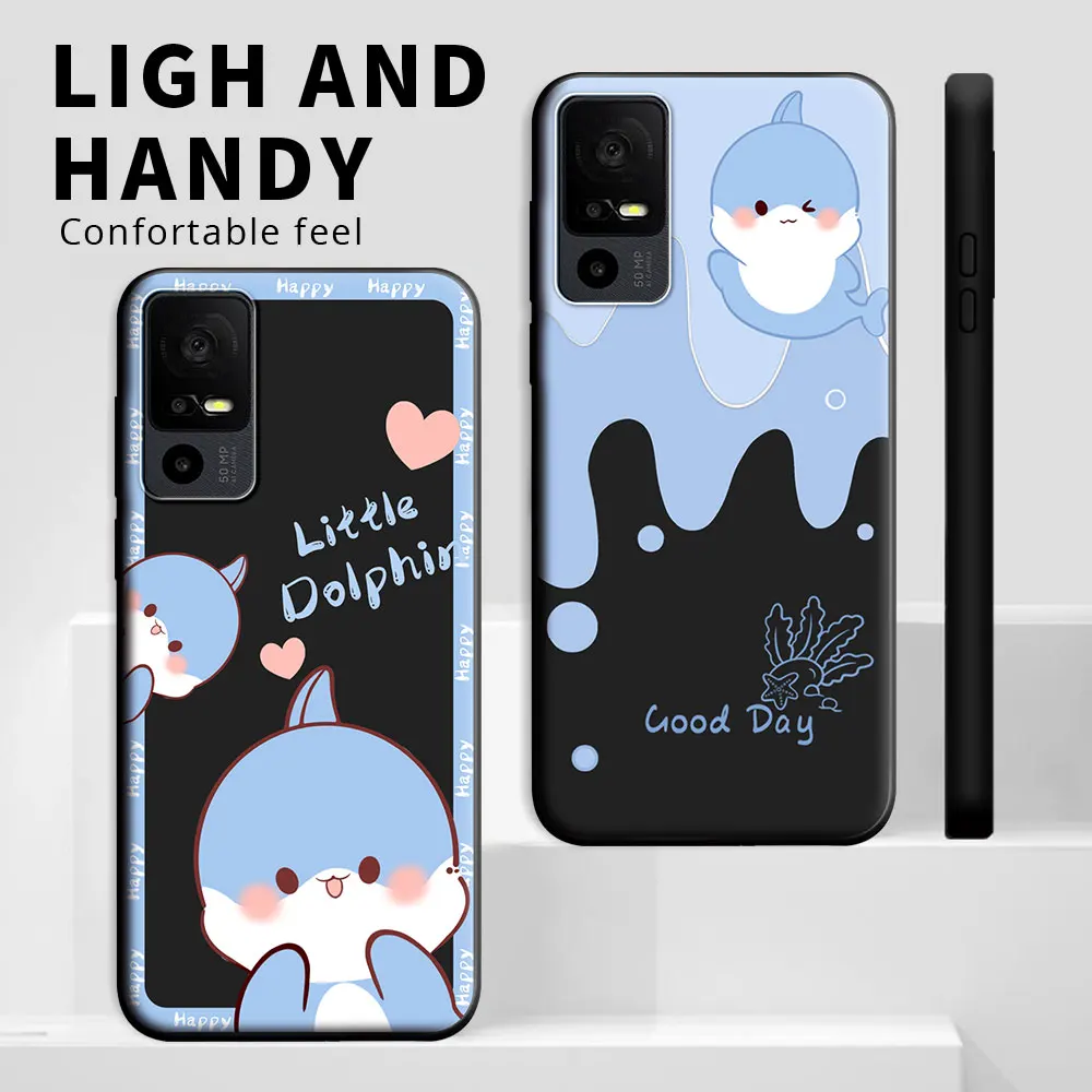 For TCL 40 SE 40XL / TCL 40 T T608DL Case Shockproof Silicone Soft TPU Phone Case For TCL 40R 40XE 40X 5G Back Cover Fashion