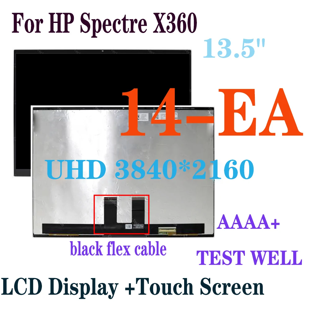 Test Original OLED LCD for HP Spectre x360 14t-ea000 14-EA Laptop LCD Display Touch Screen Digitizer Assembly
