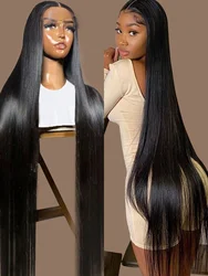 13x6 HD Lace Front wigs Human Hair Wig Brazilian Bone Straight Frontal Wig 360 13x4 Lace Frontal Wigs For Black Women Preplucked