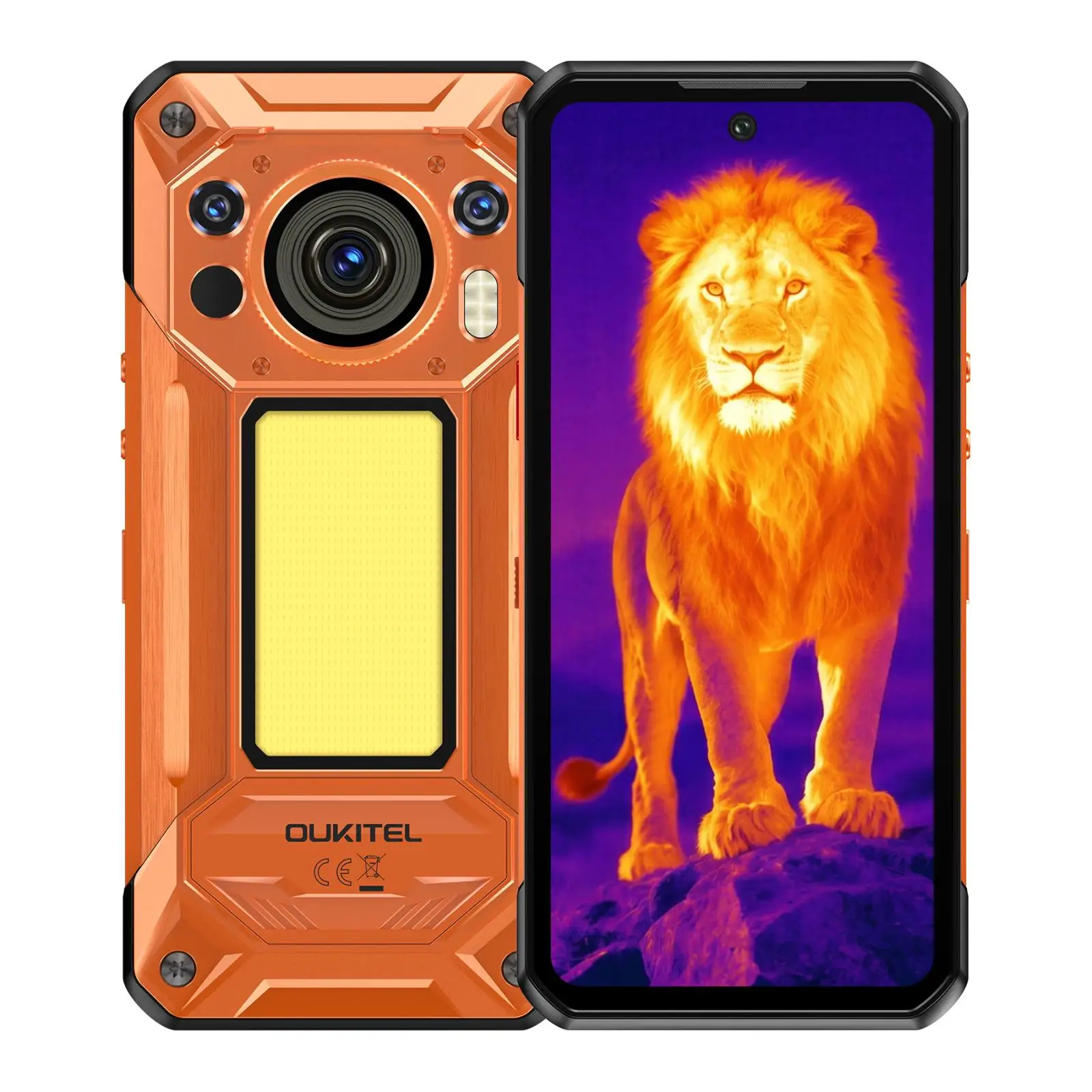 Oukitel WP500 Ultra 5G AI Rugged Smartphone 108MP Camera 10000mAh 45W 12GB+1TB 6.78 inch FHD+ Display 120Hz Android 16 NFC