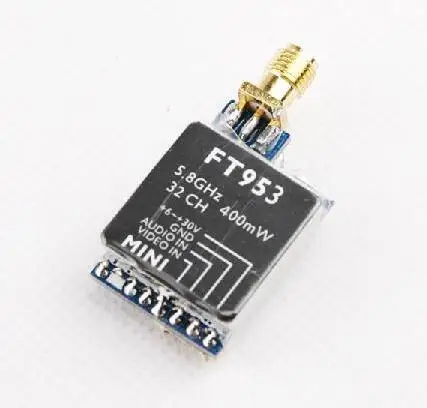 FPV 5.8G 5.8GHZ 400mW 32-Channel Mini micro Video Transmitter (VTX) FT953 SMA jack for FPV Tank MAX SOLO akk long range RC drone