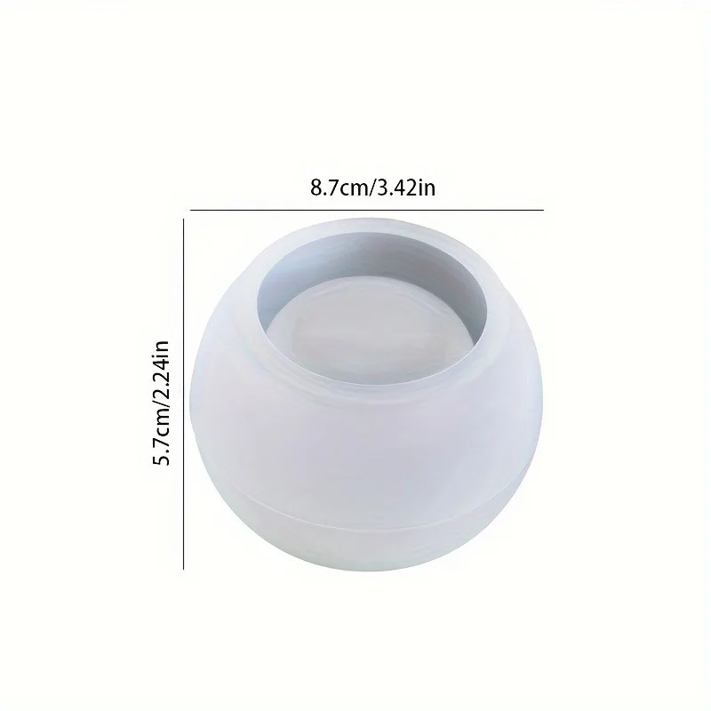Silicone Mold Set: Round Candle Holder, Succulent Pot, and Plant Stand DIY Crafts，Multi-Functional Art and Craft Molds for Home