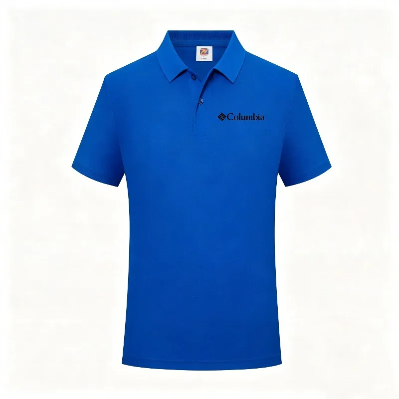 Summer Unisex Ice Silk Feel Graphic Print Polo T-shirt Short Sleeve Lapel Collar Casual Daily Tops Multiple