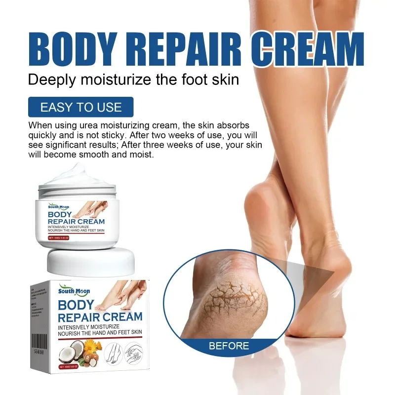 Crema reparadora corporal para mejorar la piel seca y agrietada, alivia el talón agrietado, exfoliación de ampollas, reparación antipicazón, sudor, cuidado de los olores de los pies