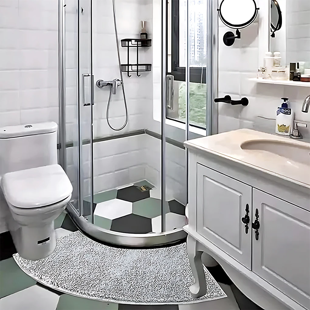 Machine Washable Mat For No Shedding And No Loose Thread No Damage To Floor Bathroom Shower Mat