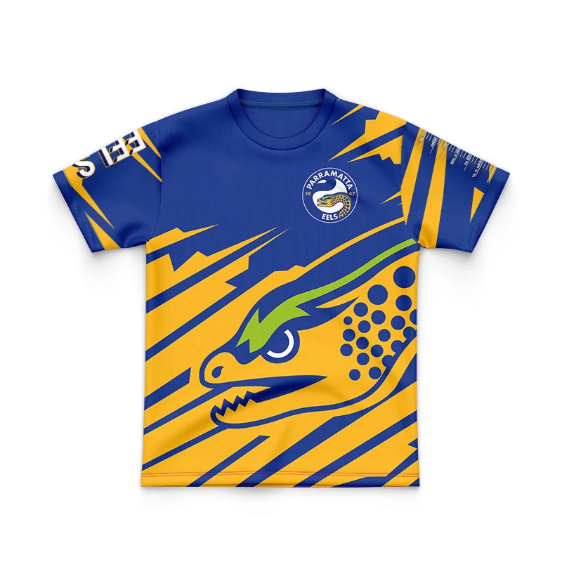 Camiseta de Rugby para niños, Parramatta, Eels, casa y exterior, Vintage, camisa de pesca, Legión, 2024