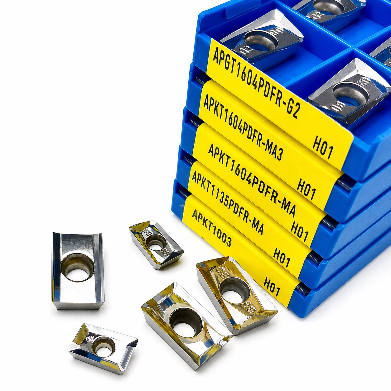 APKT1135 APKT1003 APKT1604 APGT1604 Carbide Milling Inserts Aluminum Cutter Blade CNC Machining Tool for Wood Metal