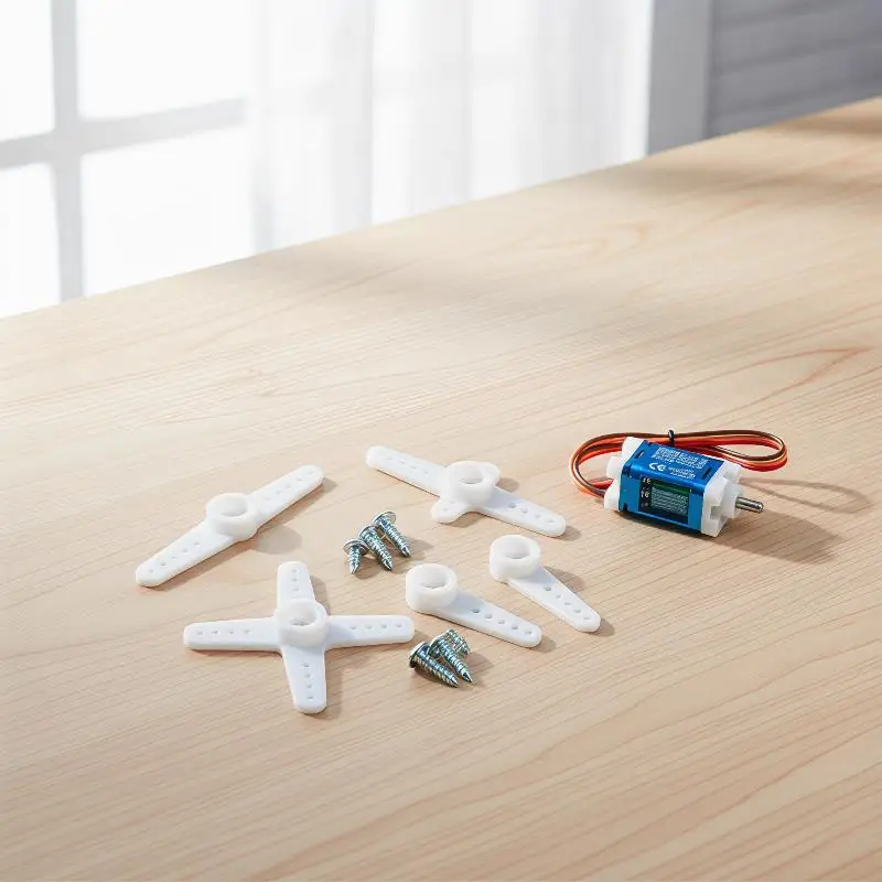 5 Sets SG90 9G Servo Horn Arms Kit, Plastic Servo Replacement Horn With Mounting Screws For SG90 RC Servo Motor