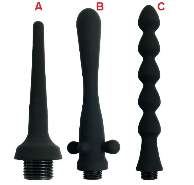 جديد الشرج نظيفة فلوش الشرج دش رئيس المهبل كس غسل بعقب حقنة شرجية المكونات حقنة شرجية فوهة لعبة الجنس للرجال امرأة مثلي الجنس