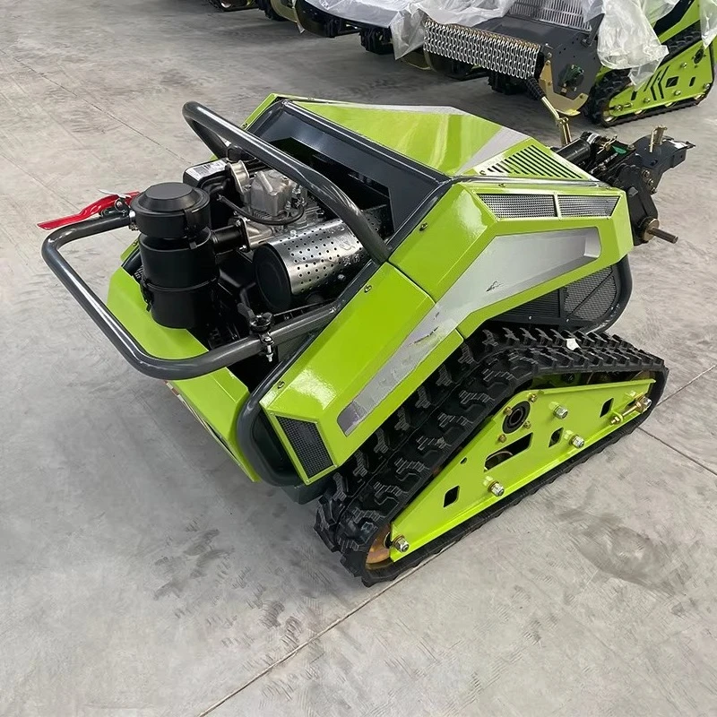 Multifunctional Crawler Rotary Tiller with Remote Control Remote Monitoring 450kg Tractor & Excavator for Agriculture view 3