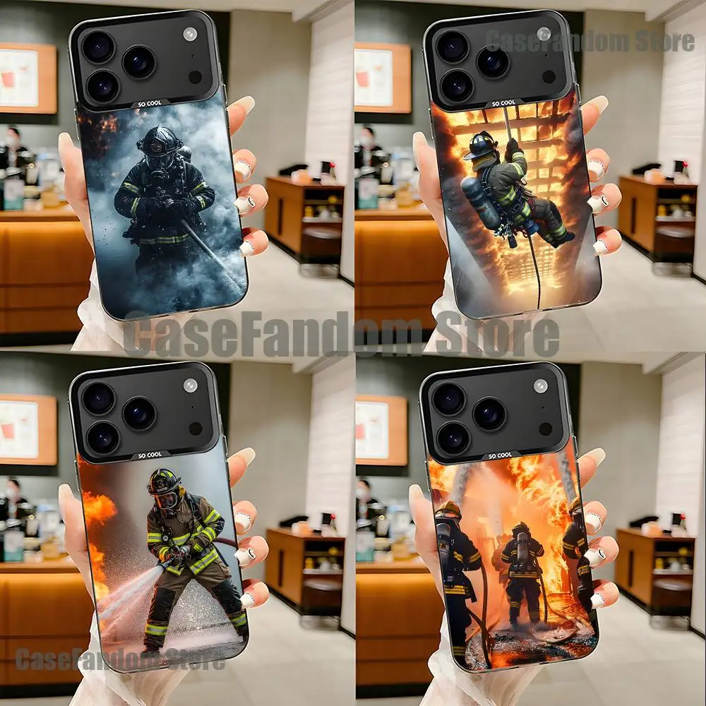 

Firefighter Heroes For Black Candy Matte Cover iPhone 17,16,15,14,13,12,11,Pro,MAX,Plus