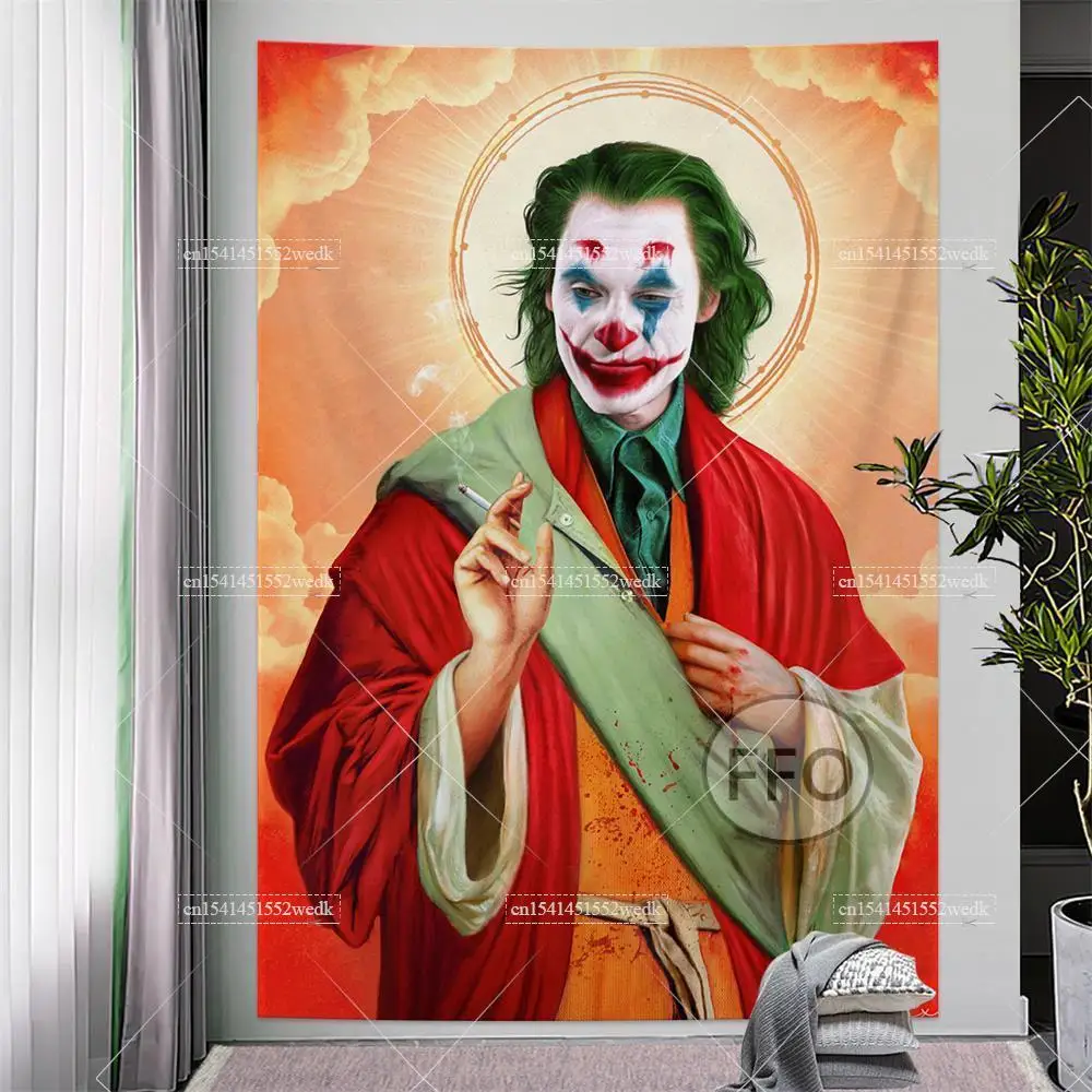 Jesus Saint Hilarious Pop Culture Wall Hanging Tapestry Kawaii Room Decor Funny Meme Tapestry Bedroom Decoration Art Painting