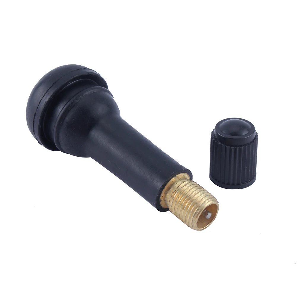 Rubber Tire Valve Stem Snap In Valve Stem Tire Valve Stem TR-414 Brass Snap In Tyre Valve Rubber Tubeless Short Valve Valve Stem