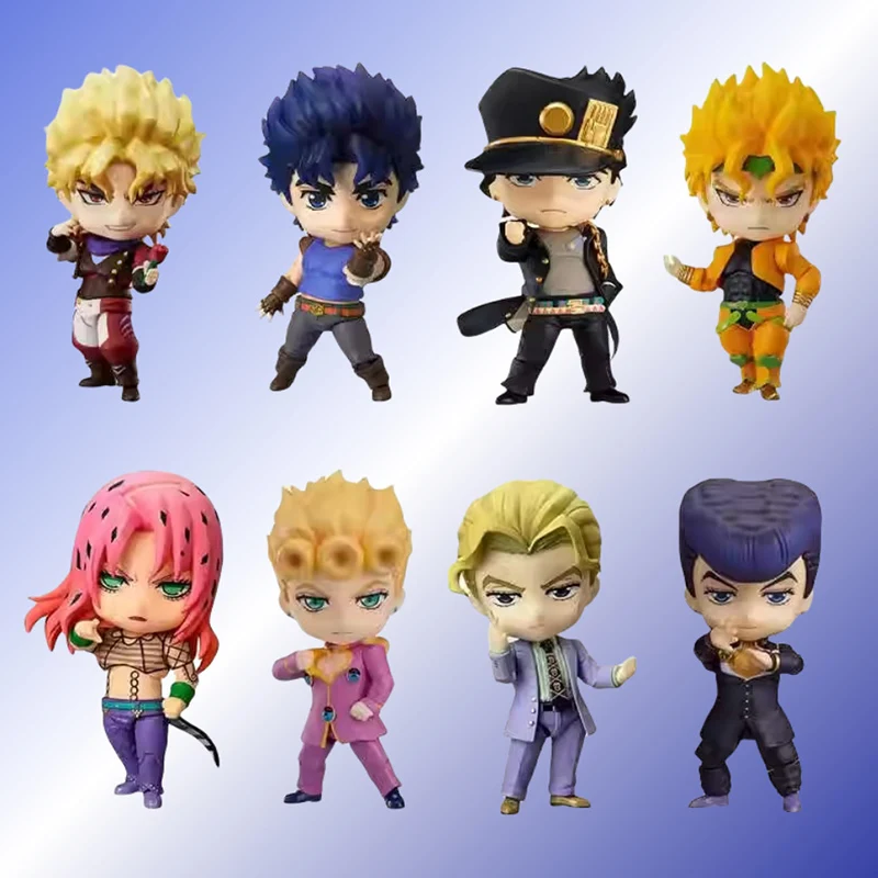 Figuras de Jojo's Bizarre Adventure Versión Q, Jotaro Kujo, Josuke, Giorno, Dio, Jonathan, Anime Coleccionable, Decoración de Escritorio