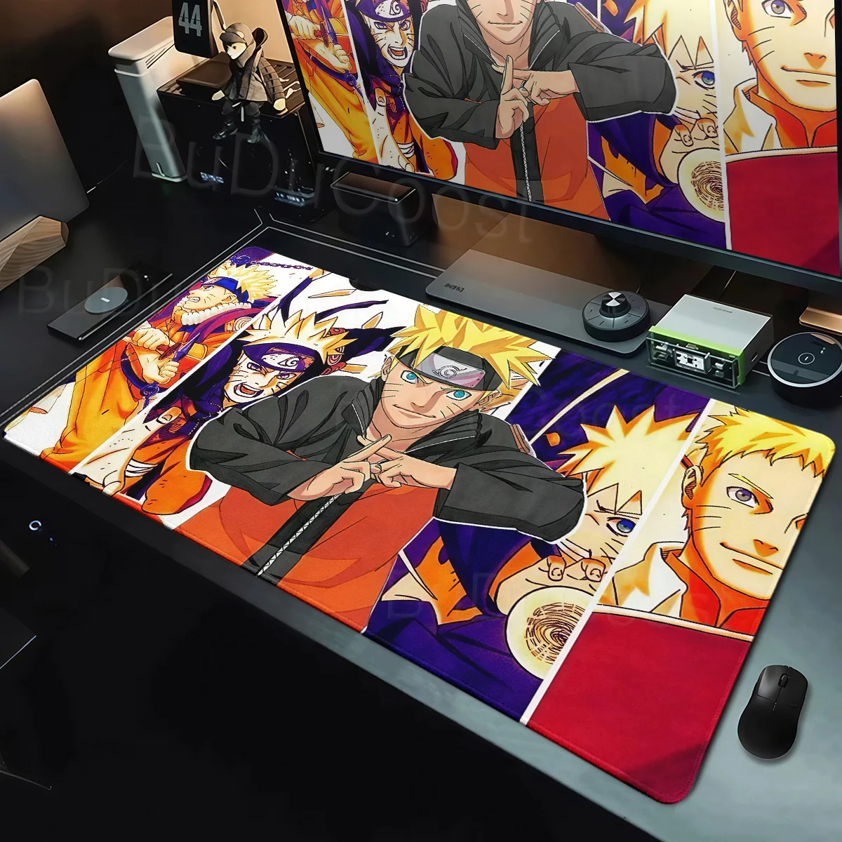 Cool Anime Naruto Uzumai Mouse Pad XXL PC Gaming Computer Keyboard Deskmat Rubber Non-Slip Lock-Edge Tablepad Office Accessories
