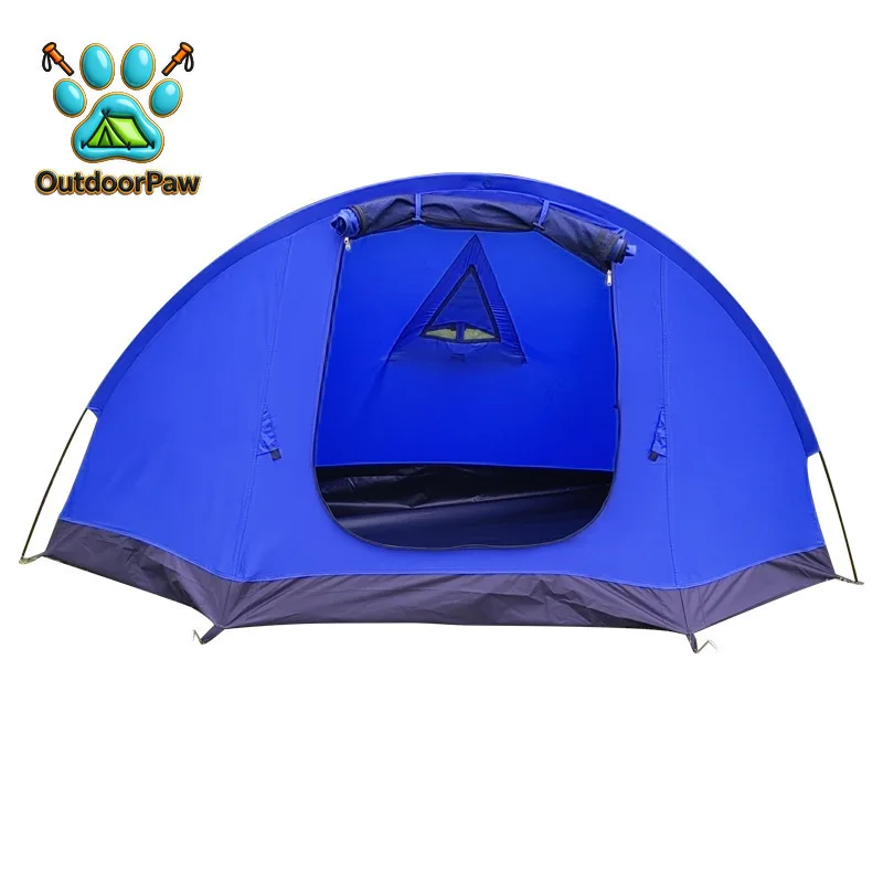 Outdoor camping tent single riding camping tent free of construction portable folding rainstorm protection automatic waterproof