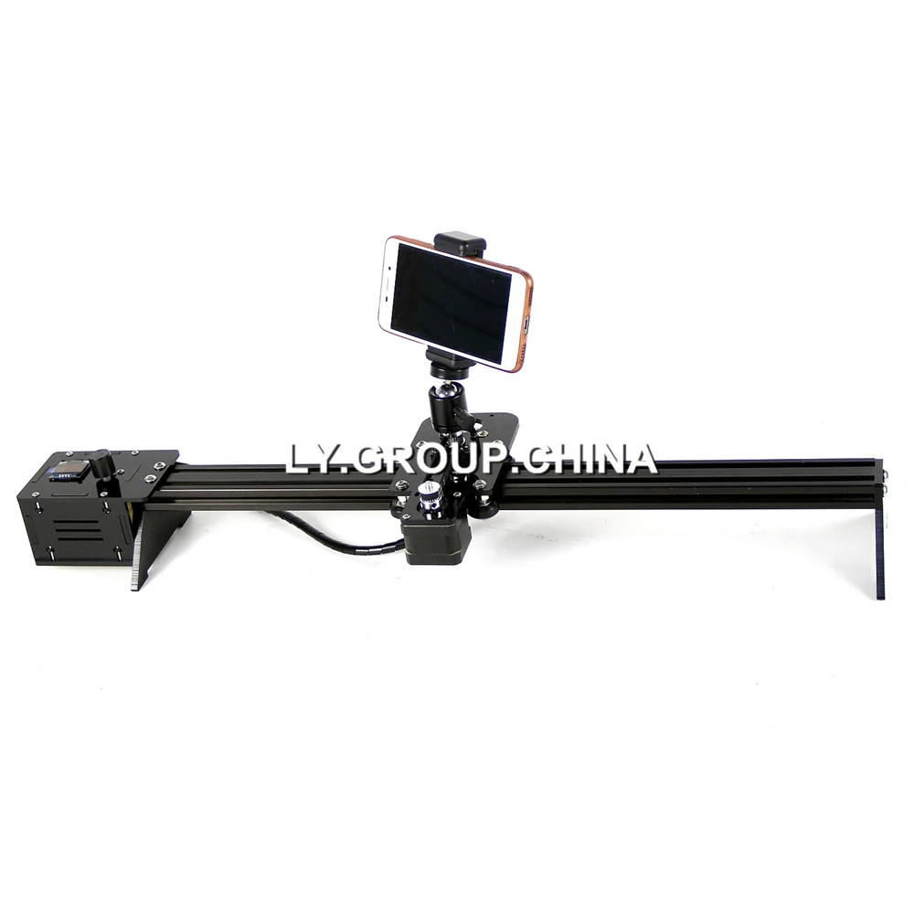 Disassembled Automatic Aluminum Slide Rail Camera Slider with Dual 42mm Stepper Motors  Offline Control Move Range 600MM 1000MM