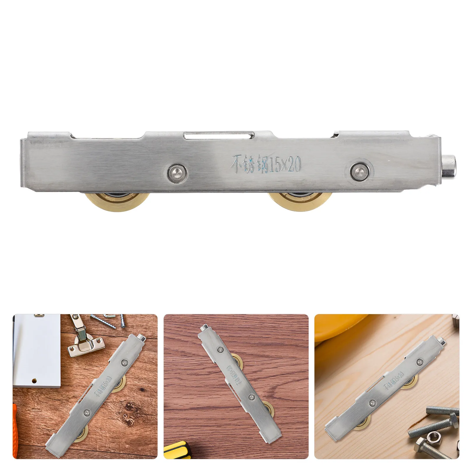 

Комплект роликов для раздвижных дверей из нержавеющей стали с высокой нагрузочной способностью, ультратихий, с плавным скольжением, для стеклянных дверей, патио, окон, шкафов, амбаров