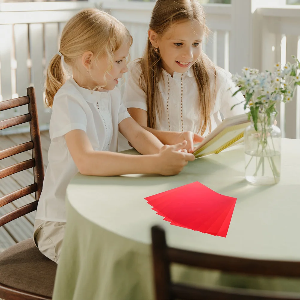 

7 Sheets Pvc Film Light Gels Filter Hard Plastic Filters for Lighting Red Led Color Correction