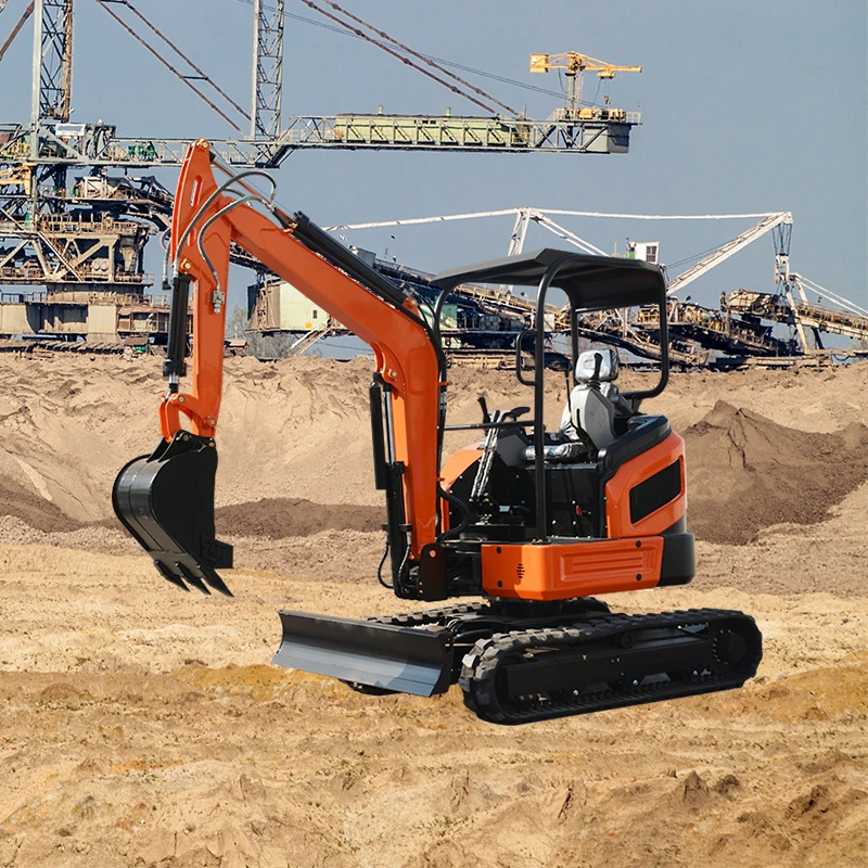 

Customized household small excavator hydraulic system compact and efficient mini track bag excavator