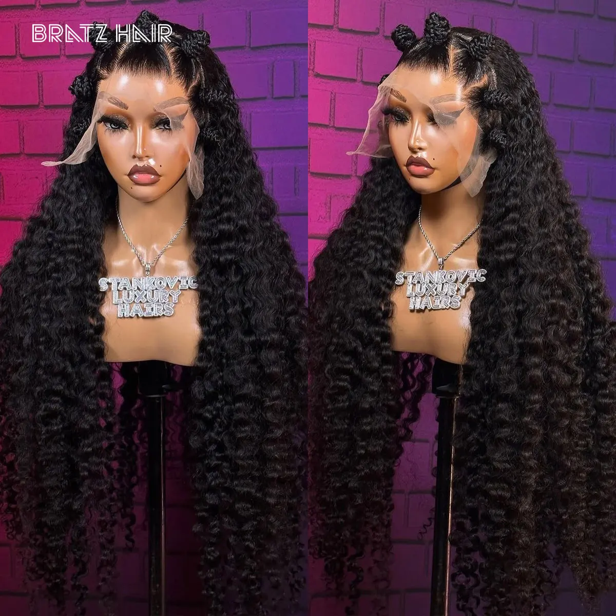 

13x6 HD Lace Water Wave Human Hair Wig Black 13x4 HD Lace Frontal Wiga 360 Full Lace Brazilian Preplucked Curly Wig 350 Density