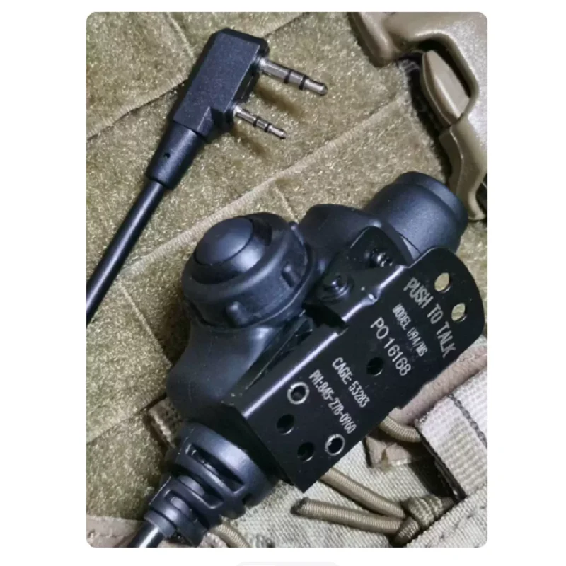 

Outdoor Replication Of High-quality Walkie-talkie U94/V2 Waterproof Tactical PTT Silent Soft Rubber Shell PTT (Jianwu K Joint)