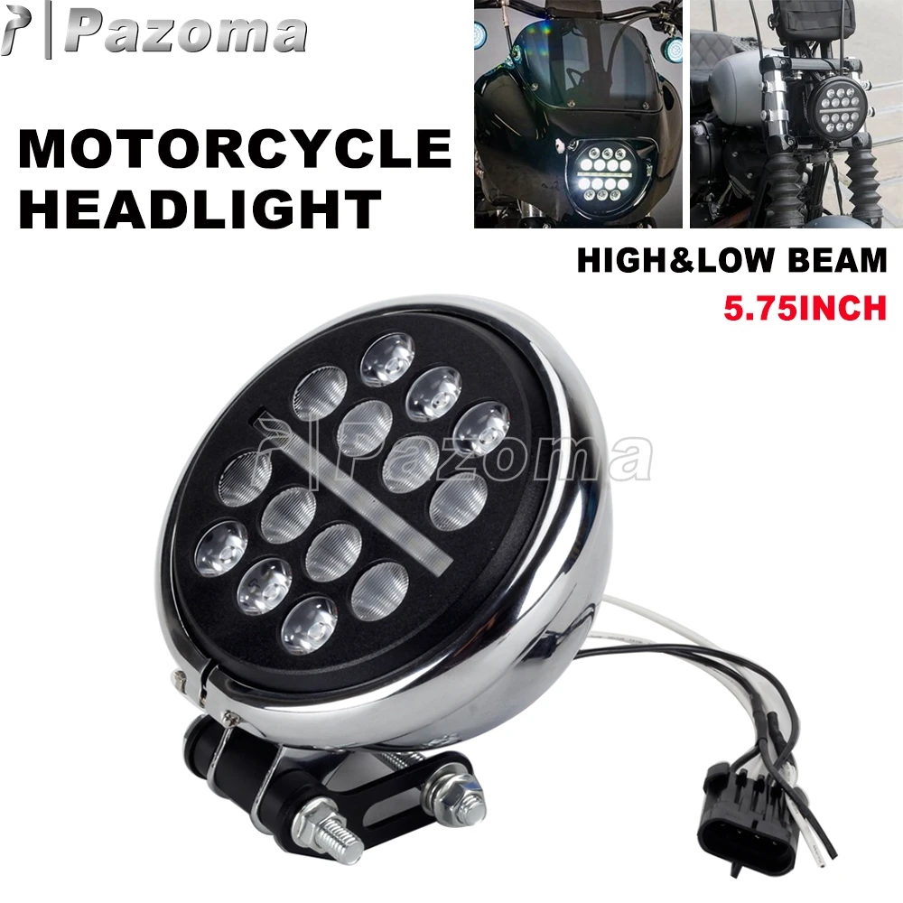 

5.75inch Headlight High Low Beam Headlamp Motorcycle LED Headlamp Daytime Running Lamp DRL For Harley Softail Low Rider S FXLRS