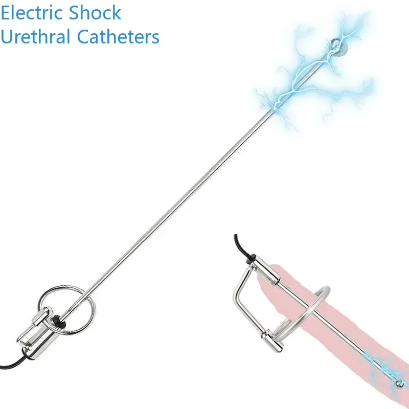 Penis Stimulation Accessories Sex Toy For Men Electro Shock Urethra Sounding Dilator Penis Plug Electric Urethral Stimulate Plug