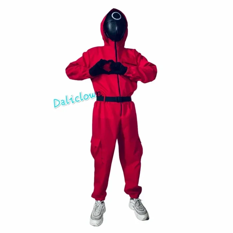 Fotografia 7: Urso casa aa crianças anime jogo traje cosplay macacão redondo seis vip círculo quadrado triângulo capacete máscara hal novo 2025 wkd0 cosdea