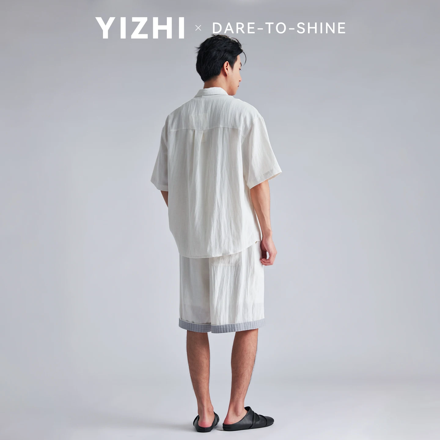 Men Contrast Plaid Cuff Short Sleeve Shirt Set Summer Old Money Style Loose Casual Shorts Two Piece Outfit Lazy Matching Suit view 4