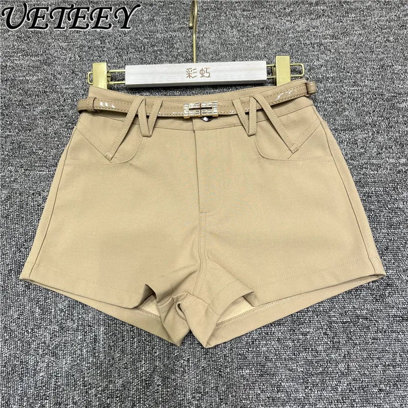 Pure Desire Spice Girl Hip-lifting Shorts Women's Summer 2025 New Hip-lifting Versatile Tight Straight Casual Short Pants