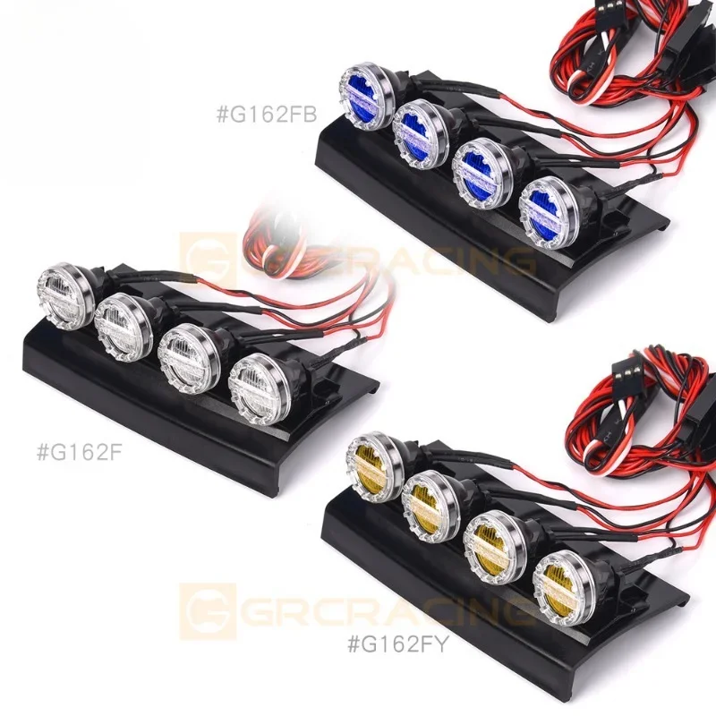 Car Roof Spotlight Off-road Searchlight For 1/10 RC Crawler Car Trxs  TRX4 G500 TRX6 G63 DIY PART