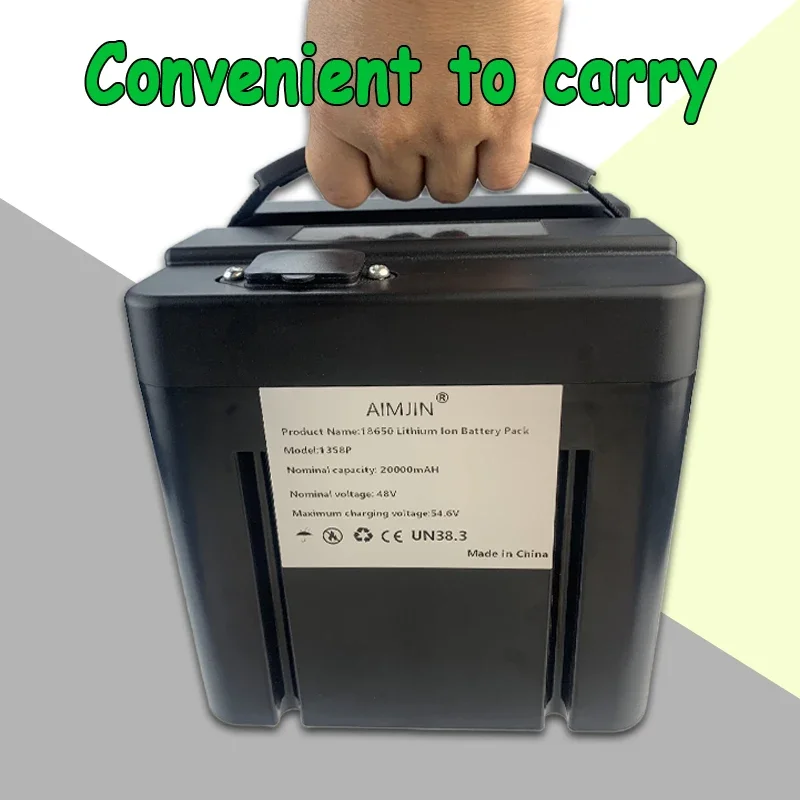 48V \\ 52V \\ 60V 20000mAh electric vehicle battery, two wheeled battery, large capacity electric vehicle lithium battery, dedicat